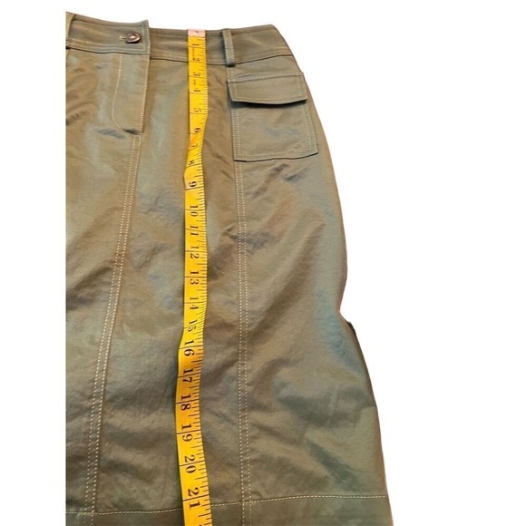 Women's Khaki Cargo Knee-Length Skirt Size 9 Casual with Pockets - Picture 11 of 12